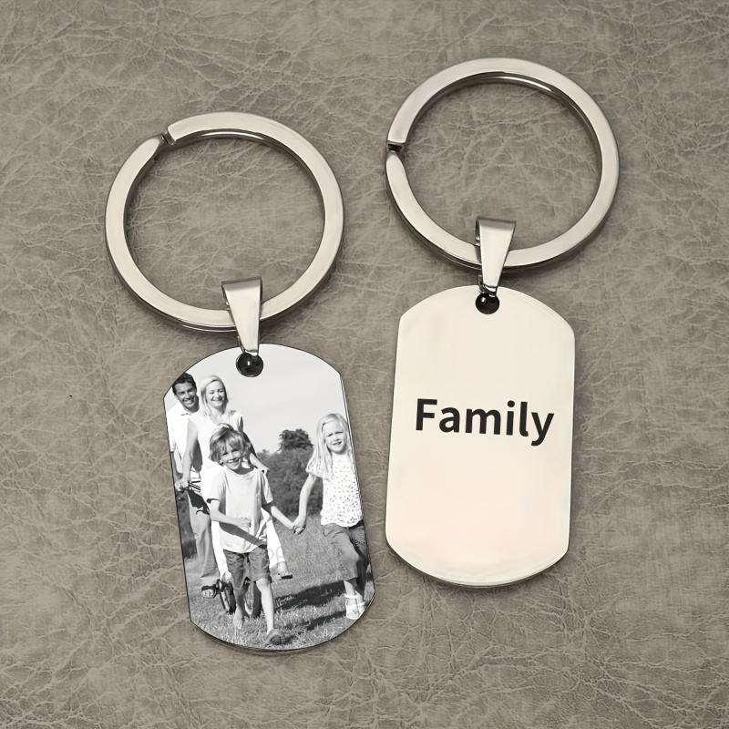 Custom Photo Keychain Personal - Initial Ring Custom ulasan dan harga