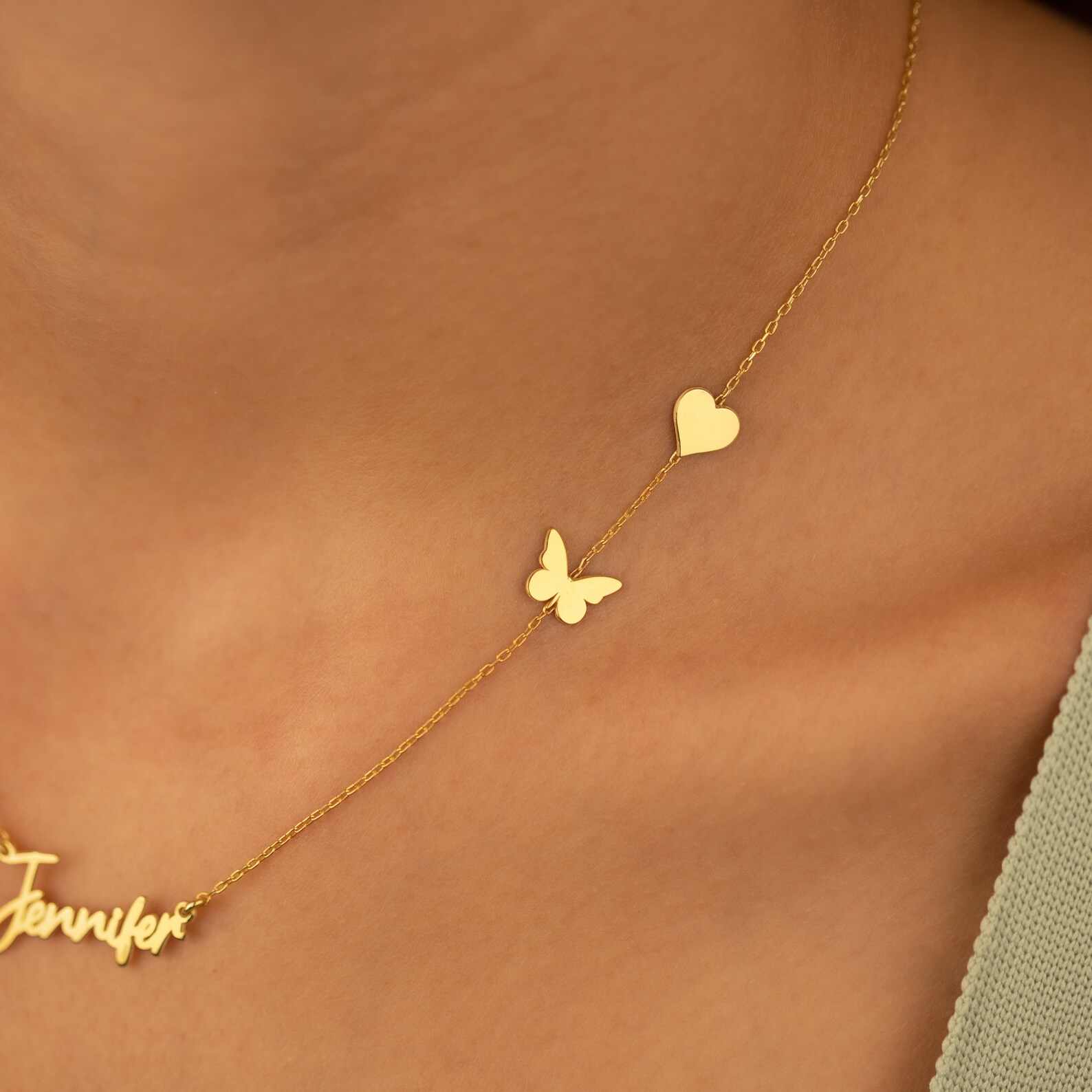 Personalized Customized Butter - Birth Flower Necklace ulasan dan harga